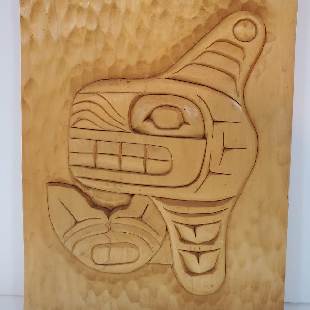 BC Carved wall hanging "Killer Whale"